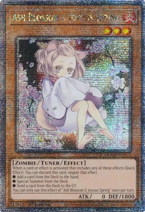 Ash Blossom & Joyous Spring (Alternate Art) [RA04-EN025] Quarter Century Secret Rare | Shuffle n Cut Hobbies & Games