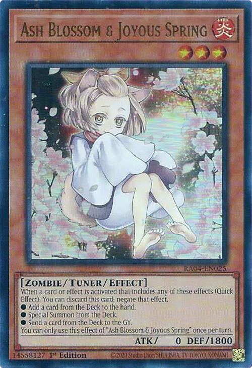 Ash Blossom & Joyous Spring (Alternate Art) [RA04-EN025] Ultra Rare | Shuffle n Cut Hobbies & Games