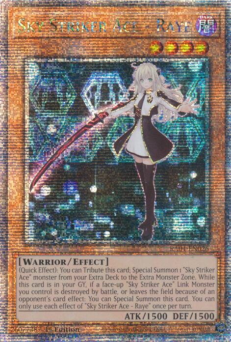 Sky Striker Ace - Raye [RA04-EN026] Quarter Century Secret Rare | Shuffle n Cut Hobbies & Games