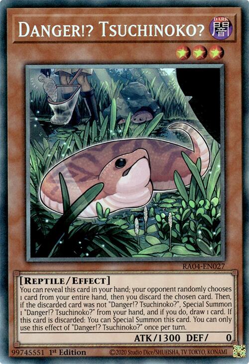 Danger!? Tsuchinoko? [RA04-EN027] Prismatic Collector's Rare | Shuffle n Cut Hobbies & Games