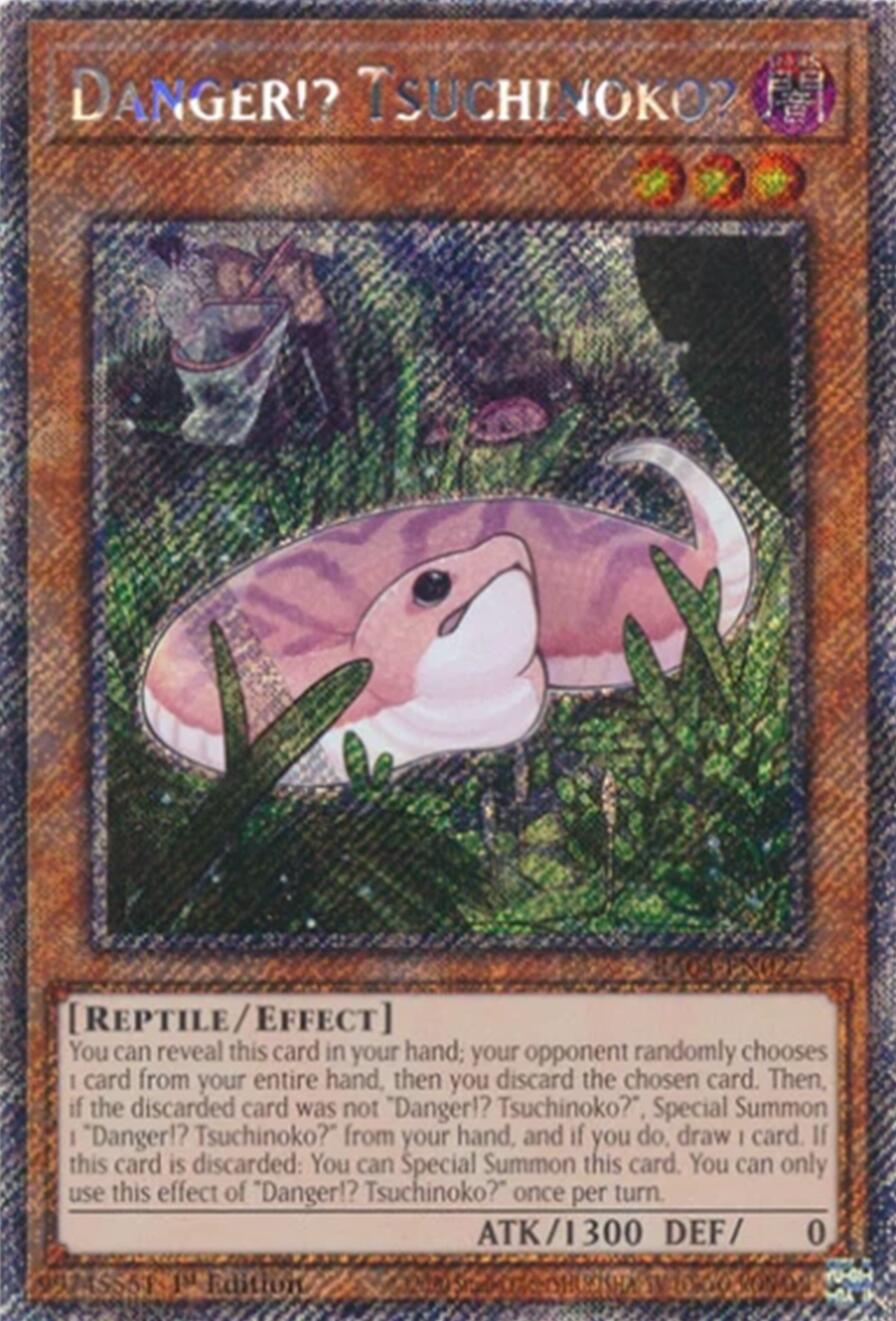 Danger!? Tsuchinoko? [RA04-EN027] Platinum Secret Rare | Shuffle n Cut Hobbies & Games