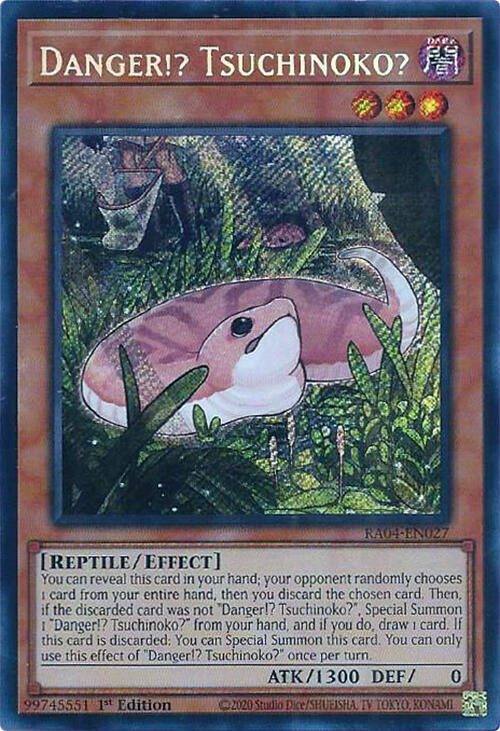 Danger!? Tsuchinoko? [RA04-EN027] Secret Rare | Shuffle n Cut Hobbies & Games