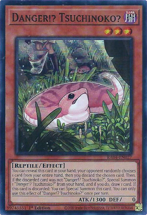 Danger!? Tsuchinoko? [RA04-EN027] Super Rare | Shuffle n Cut Hobbies & Games
