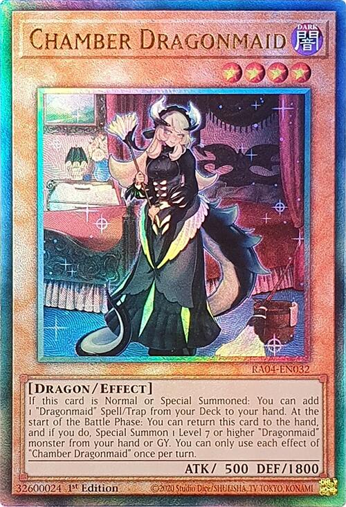 Chamber Dragonmaid [RA04-EN032] Prismatic Ultimate Rare | Shuffle n Cut Hobbies & Games