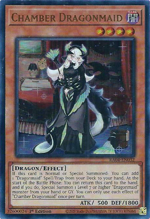 Chamber Dragonmaid [RA04-EN032] Ultra Rare | Shuffle n Cut Hobbies & Games