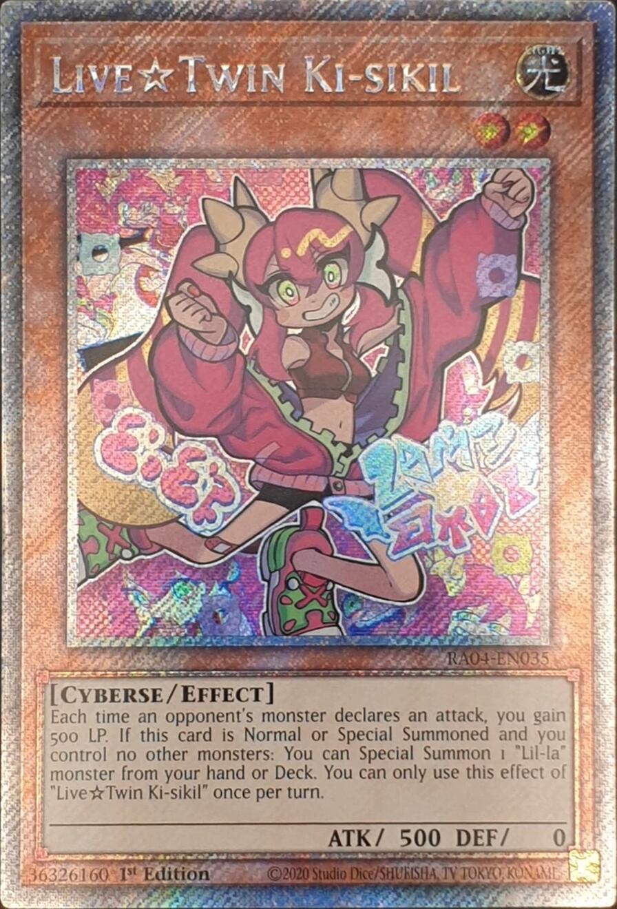 LiveTwin Ki-sikil [RA04-EN035] Platinum Secret Rare | Shuffle n Cut Hobbies & Games