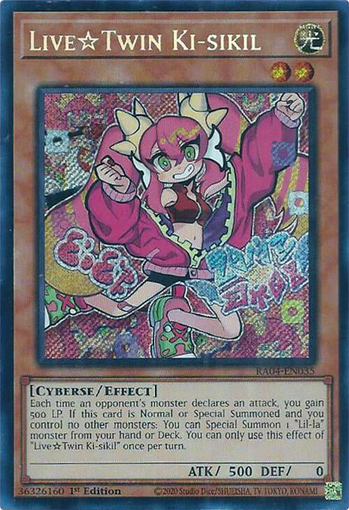 LiveTwin Ki-sikil [RA04-EN035] Secret Rare | Shuffle n Cut Hobbies & Games