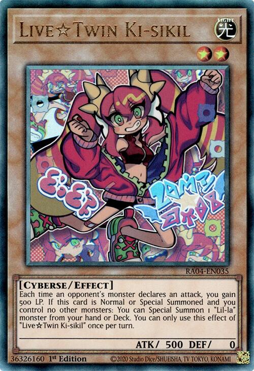 LiveTwin Ki-sikil [RA04-EN035] Prismatic Ultimate Rare | Shuffle n Cut Hobbies & Games
