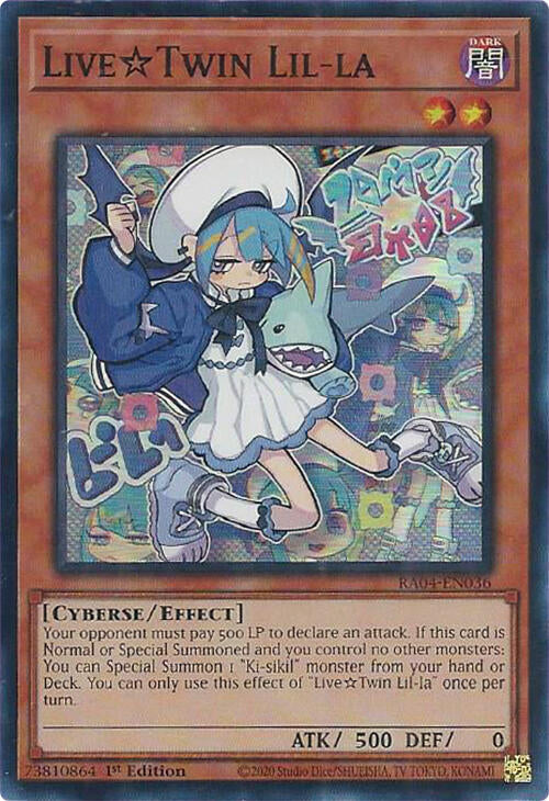 LiveTwin Lil-la [RA04-EN036] Super Rare | Shuffle n Cut Hobbies & Games