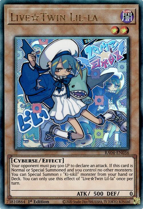 LiveTwin Lil-la [RA04-EN036] Prismatic Ultimate Rare | Shuffle n Cut Hobbies & Games