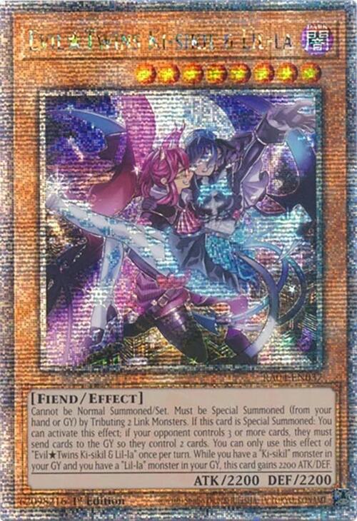 EvilTwins Ki-sikil & Lil-la [RA04-EN037] Quarter Century Secret Rare | Shuffle n Cut Hobbies & Games