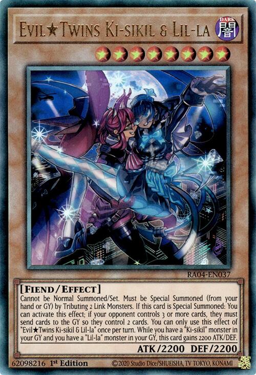 EvilTwins Ki-sikil & Lil-la [RA04-EN037] Prismatic Ultimate Rare | Shuffle n Cut Hobbies & Games