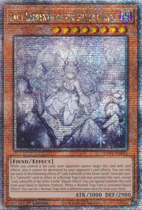 Lady Labrynth of the Silver Castle (New Art) [RA04-EN042] Quarter Century Secret Rare | Shuffle n Cut Hobbies & Games