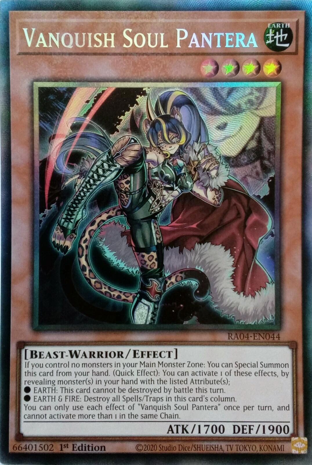 Vanquish Soul Pantera [RA04-EN044] Prismatic Collector's Rare | Shuffle n Cut Hobbies & Games