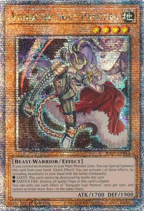 Vanquish Soul Pantera [RA04-EN044] Quarter Century Secret Rare | Shuffle n Cut Hobbies & Games