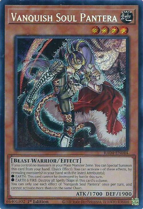 Vanquish Soul Pantera [RA04-EN044] Secret Rare | Shuffle n Cut Hobbies & Games