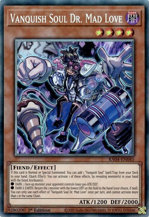Vanquish Soul Dr. Mad Love [RA04-EN045] Prismatic Collector's Rare | Shuffle n Cut Hobbies & Games