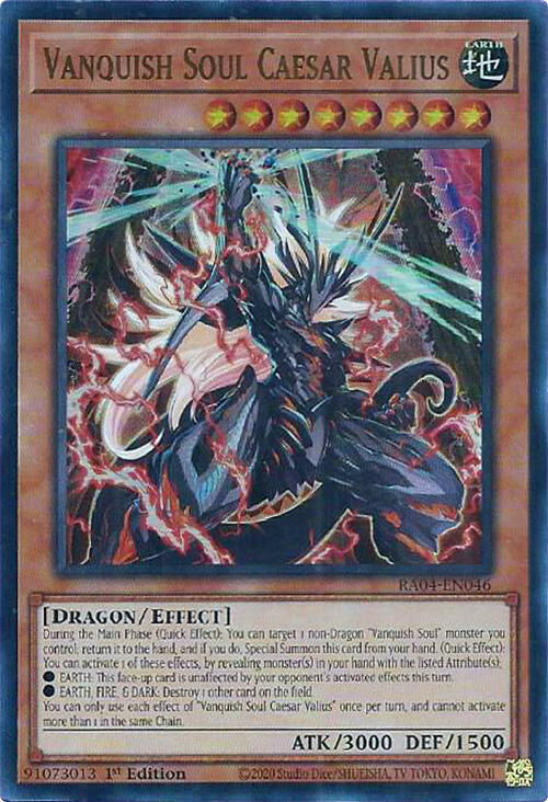 Vanquish Soul Caesar Valius [RA04-EN046] Ultra Rare | Shuffle n Cut Hobbies & Games