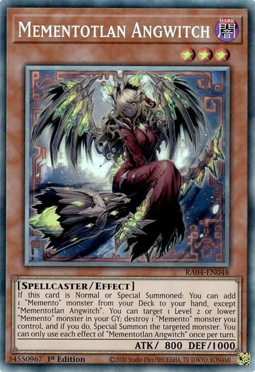 Mementotlan Angwitch [RA04-EN048] Prismatic Collector's Rare | Shuffle n Cut Hobbies & Games