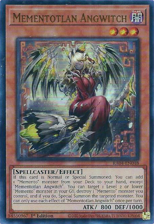 Mementotlan Angwitch [RA04-EN048] Ultra Rare | Shuffle n Cut Hobbies & Games