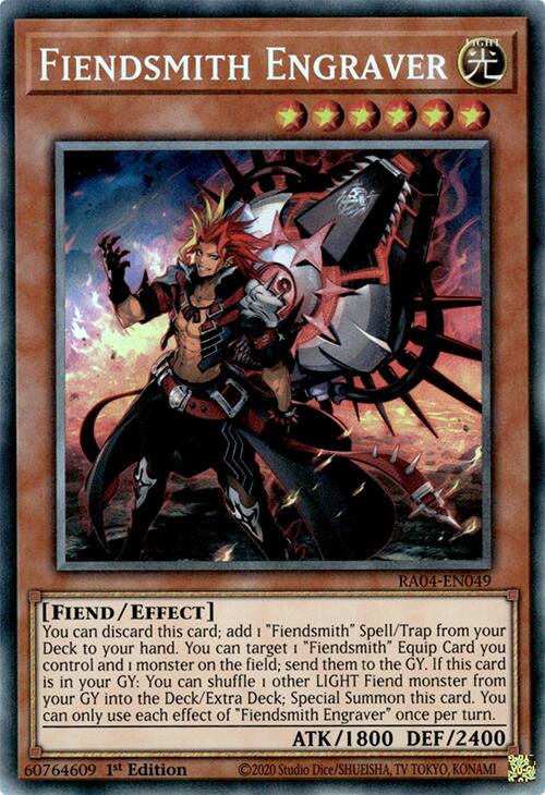 Fiendsmith Engraver [RA04-EN049] Prismatic Collector's Rare | Shuffle n Cut Hobbies & Games