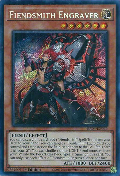 Fiendsmith Engraver [RA04-EN049] Secret Rare | Shuffle n Cut Hobbies & Games
