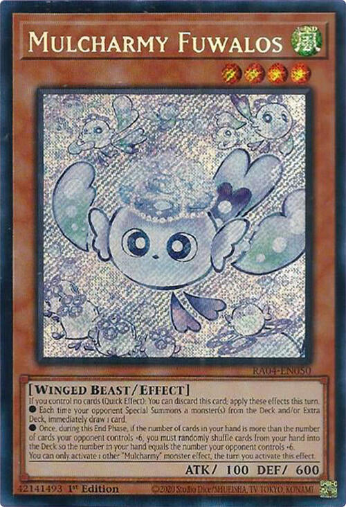 Mulcharmy Fuwalos [RA04-EN050] Secret Rare | Shuffle n Cut Hobbies & Games