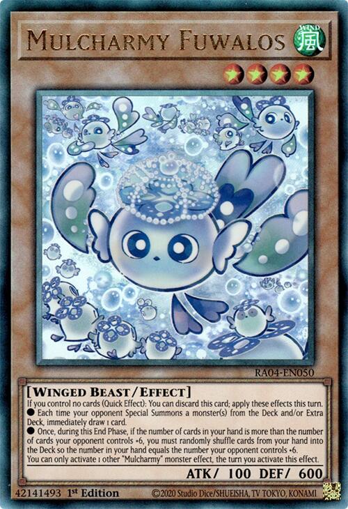 Mulcharmy Fuwalos [RA04-EN050] Prismatic Ultimate Rare | Shuffle n Cut Hobbies & Games