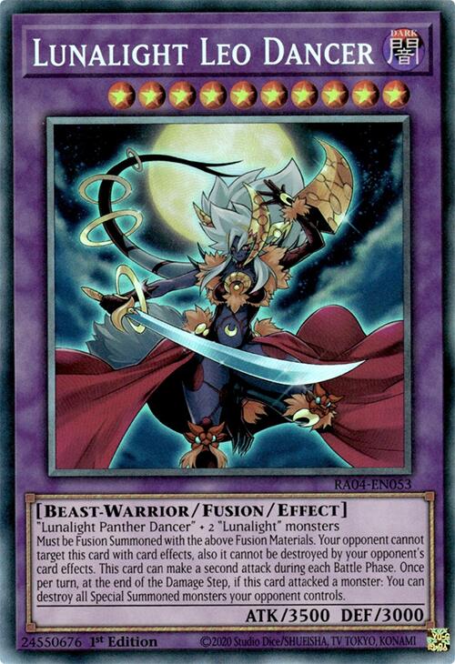 Lunalight Leo Dancer [RA04-EN053] Prismatic Collector's Rare | Shuffle n Cut Hobbies & Games