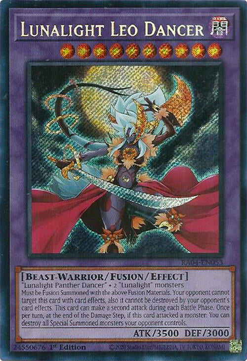 Lunalight Leo Dancer [RA04-EN053] Secret Rare | Shuffle n Cut Hobbies & Games