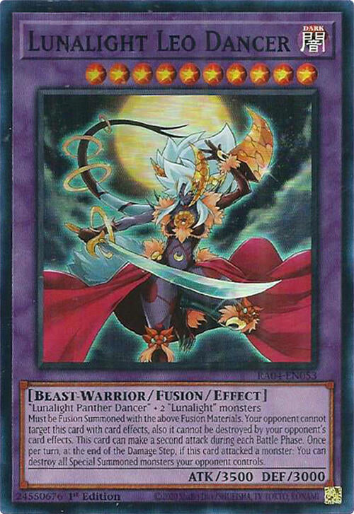 Lunalight Leo Dancer [RA04-EN053] Super Rare | Shuffle n Cut Hobbies & Games