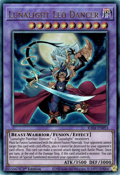 Lunalight Leo Dancer [RA04-EN053] Prismatic Ultimate Rare | Shuffle n Cut Hobbies & Games