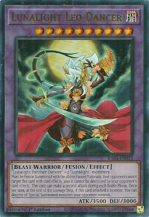 Lunalight Leo Dancer [RA04-EN053] Ultra Rare | Shuffle n Cut Hobbies & Games