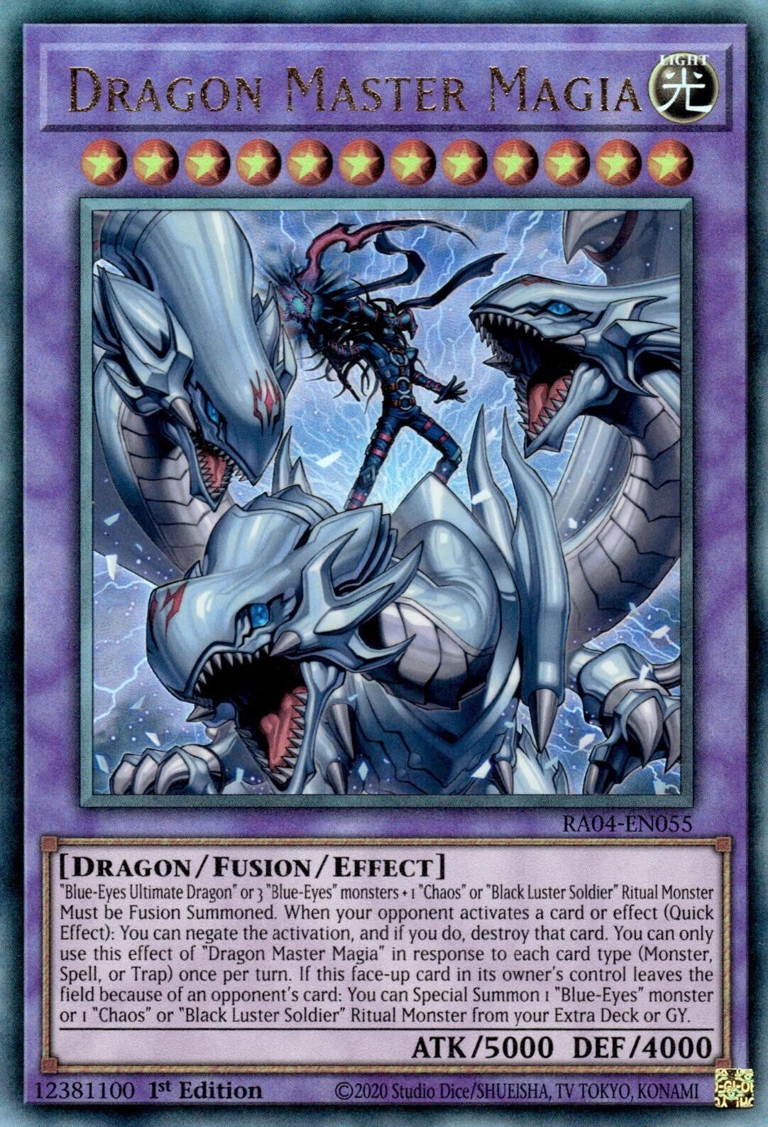 Dragon Master Magia [RA04-EN055] Prismatic Ultimate Rare | Shuffle n Cut Hobbies & Games