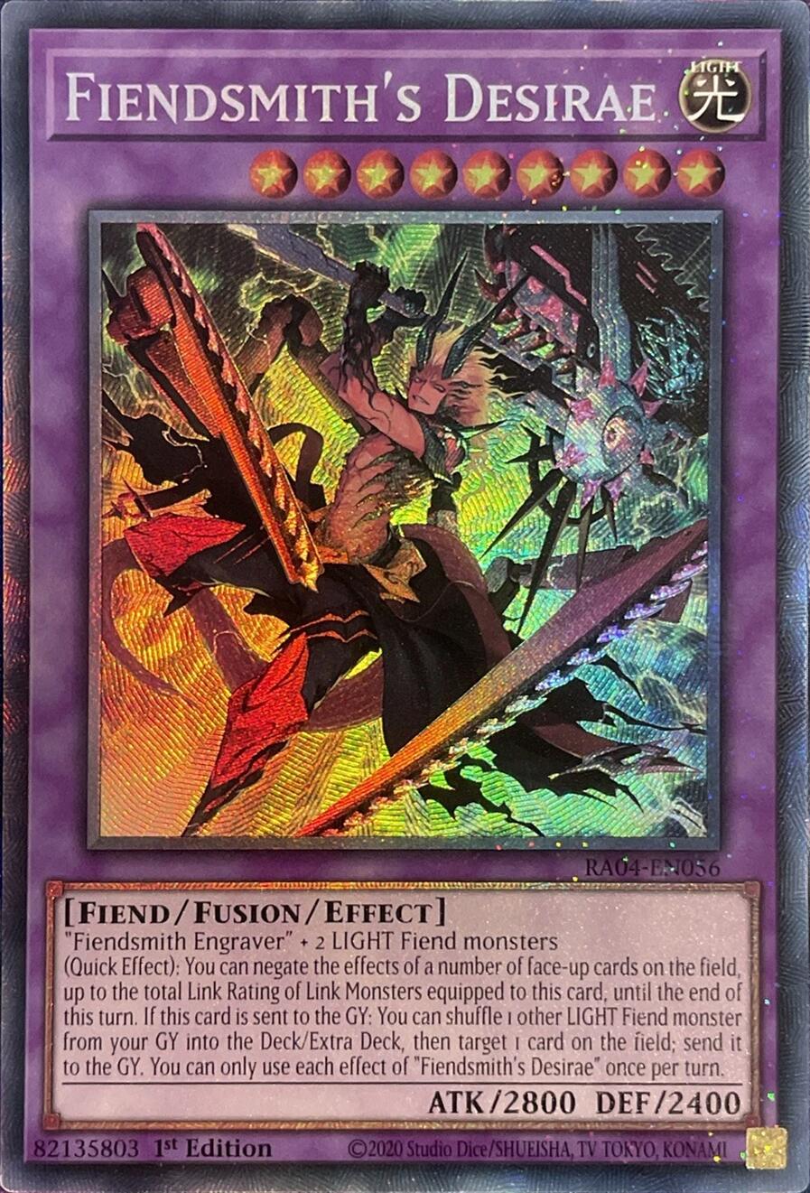 Fiendsmith's Desirae [RA04-EN056] Prismatic Collector's Rare | Shuffle n Cut Hobbies & Games