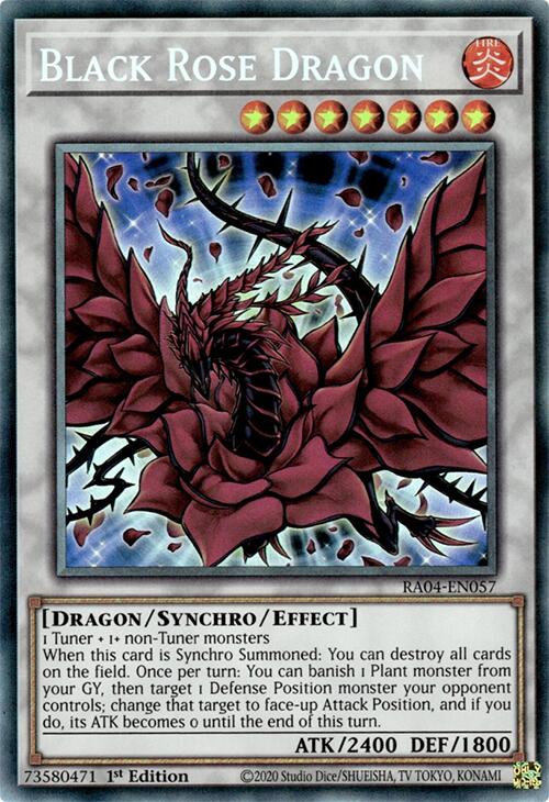 Black Rose Dragon [RA04-EN057] Prismatic Collector's Rare | Shuffle n Cut Hobbies & Games