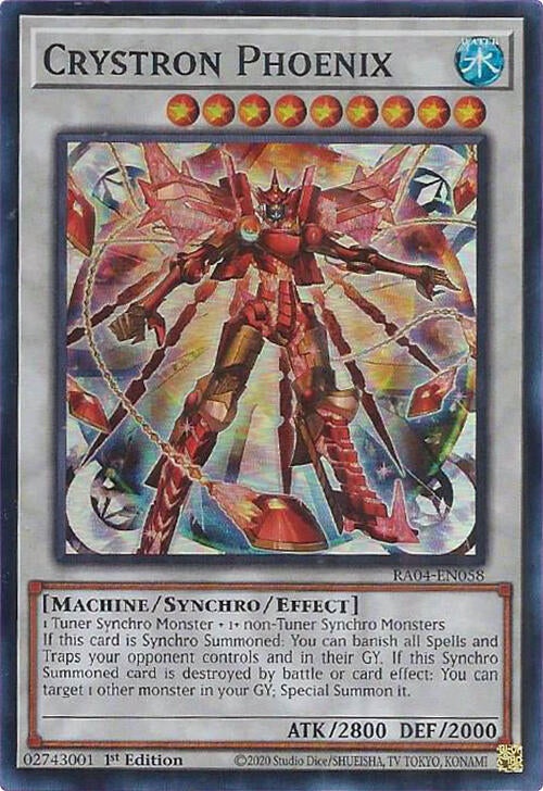 Crystron Phoenix [RA04-EN058] Super Rare | Shuffle n Cut Hobbies & Games