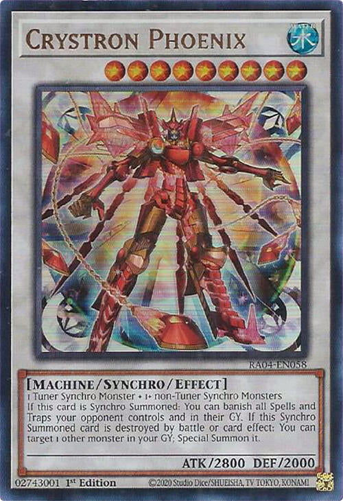 Crystron Phoenix [RA04-EN058] Ultra Rare | Shuffle n Cut Hobbies & Games