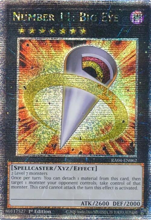 Number 11: Big Eye [RA04-EN062] Quarter Century Secret Rare | Shuffle n Cut Hobbies & Games