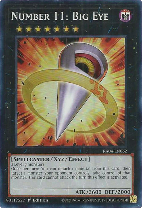 Number 11: Big Eye [RA04-EN062] Super Rare | Shuffle n Cut Hobbies & Games