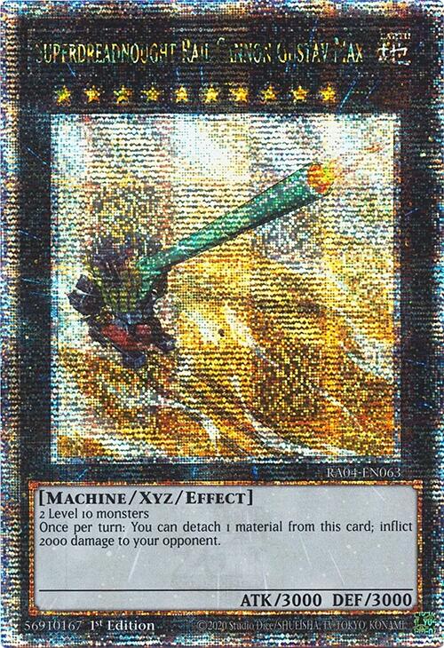 Superdreadnought Rail Cannon Gustav Max [RA04-EN063] Quarter Century Secret Rare | Shuffle n Cut Hobbies & Games