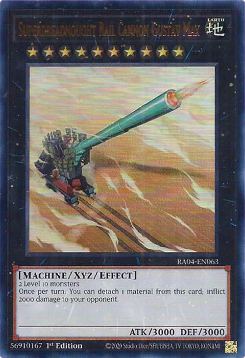 Superdreadnought Rail Cannon Gustav Max [RA04-EN063] Ultra Rare | Shuffle n Cut Hobbies & Games