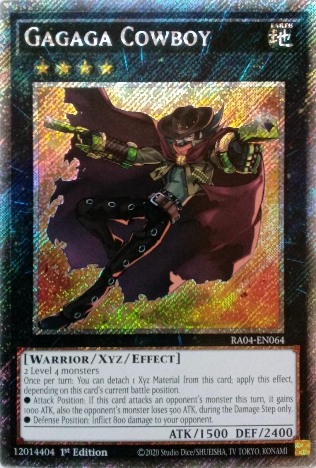 Gagaga Cowboy [RA04-EN064] Platinum Secret Rare | Shuffle n Cut Hobbies & Games