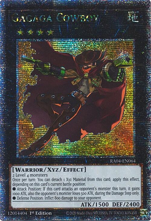 Gagaga Cowboy [RA04-EN064] Quarter Century Secret Rare | Shuffle n Cut Hobbies & Games