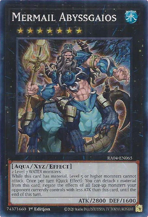 Mermail Abyssgaios [RA04-EN065] Super Rare | Shuffle n Cut Hobbies & Games