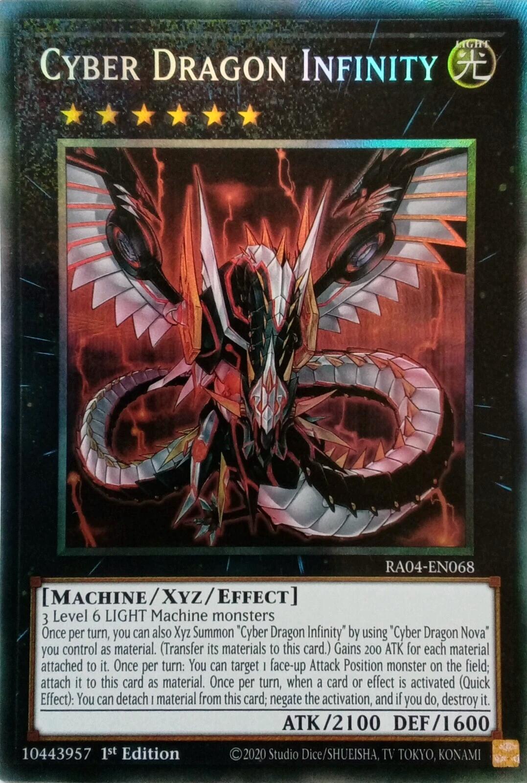Cyber Dragon Infinity [RA04-EN068] Prismatic Collector's Rare | Shuffle n Cut Hobbies & Games