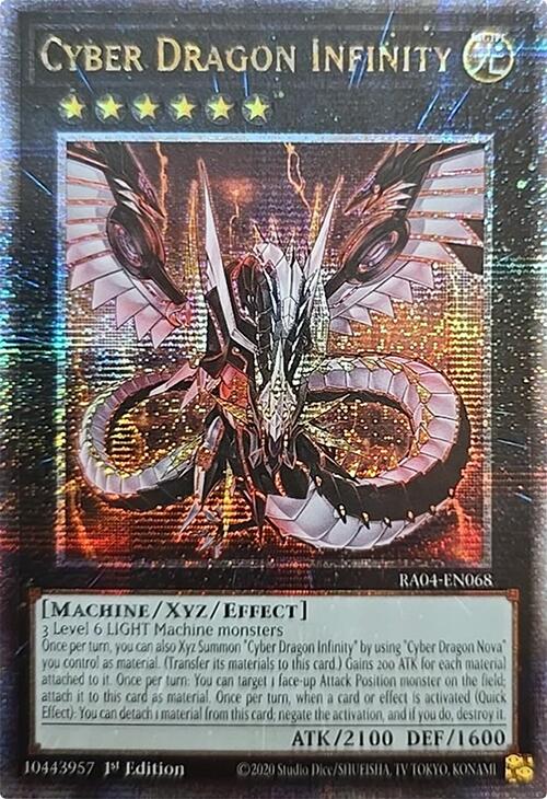 Cyber Dragon Infinity [RA04-EN068] Quarter Century Secret Rare | Shuffle n Cut Hobbies & Games