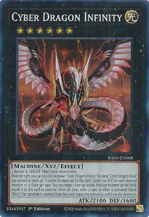 Cyber Dragon Infinity [RA04-EN068] Super Rare | Shuffle n Cut Hobbies & Games