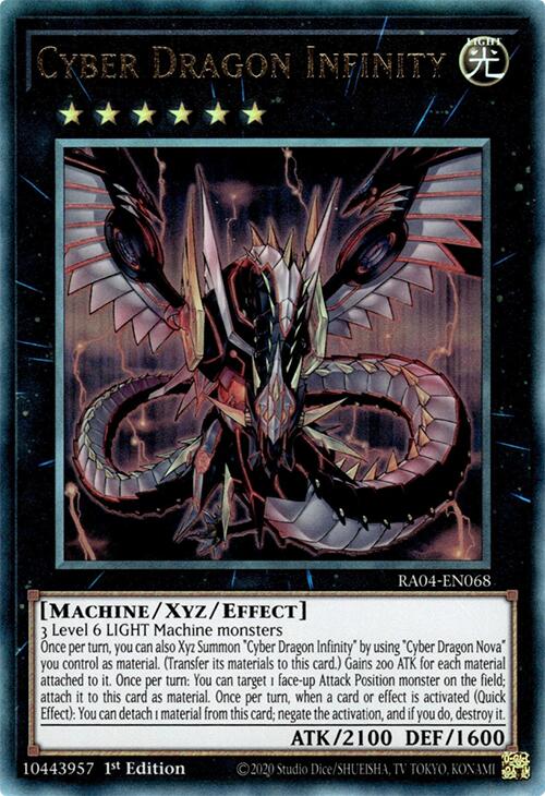 Cyber Dragon Infinity [RA04-EN068] Prismatic Ultimate Rare | Shuffle n Cut Hobbies & Games