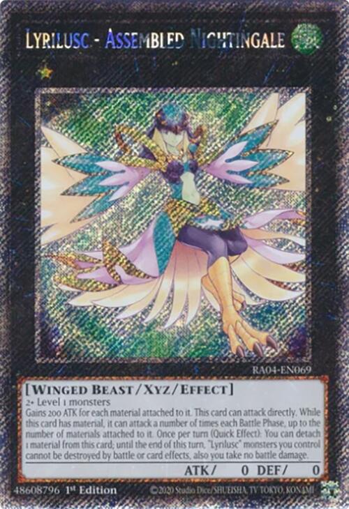 Lyrilusc - Assembled Nightingale [RA04-EN069] Platinum Secret Rare | Shuffle n Cut Hobbies & Games
